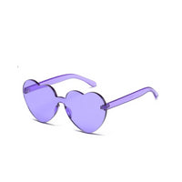 Thumbnail for Heart Rimless Glasses - Purple / One Size