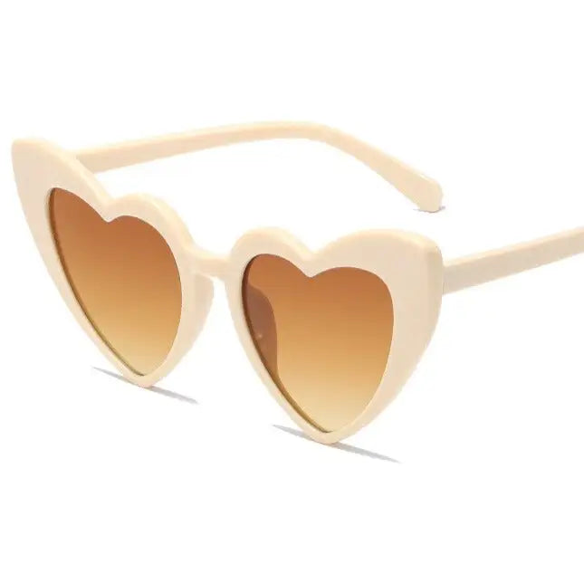 Heart Shape Sunglasses Glitter Frame Sun Shades