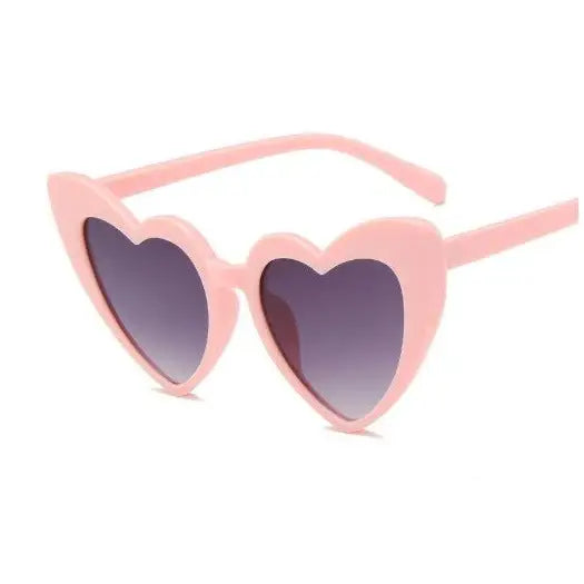 Heart Shape Sunglasses Glitter Frame Sun Shades