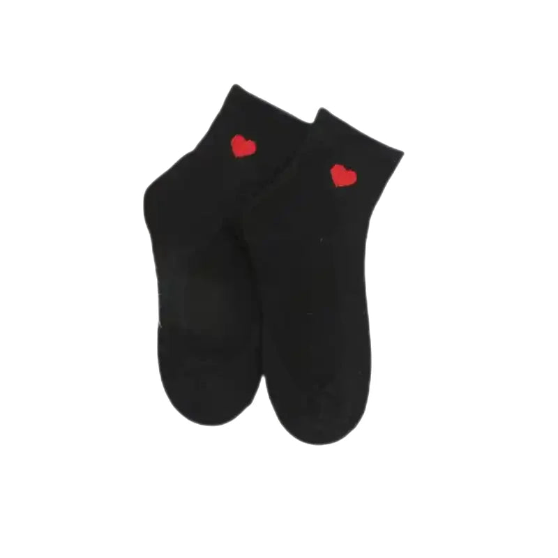 Heart Shaped Cotton Socks for Everyday Wear