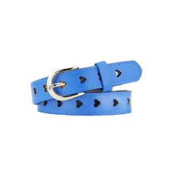 Heart-shaped Eyelet PU Leather Belt