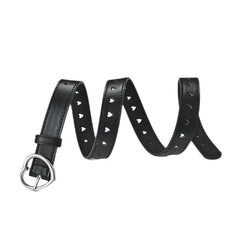 Heart Solid PU Leather Belt for Everyday Wear