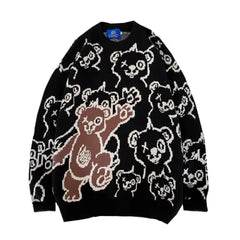 Hello Bear! Knitted Oversize Sweater