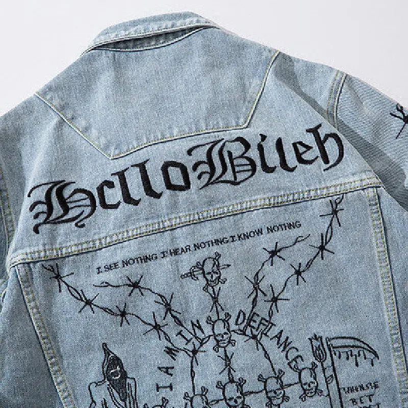 Hello Bileh Demon Denim Jacket