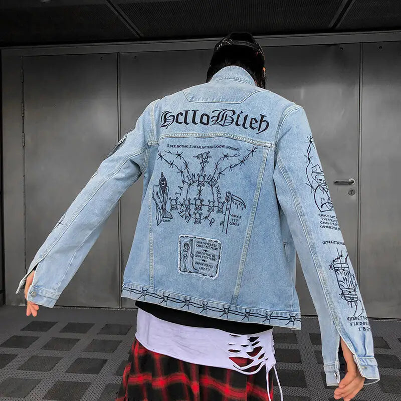 Hello Bileh Demon Denim Jacket