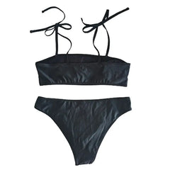 Hellraiser Gothic Lace-Up Bikini