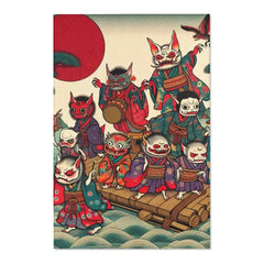 Hideyoshi Nishimura - Japanese Yōkai Rug. - 48’ × 72’