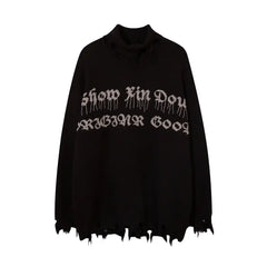 High Collar Gothic Sweatshirt