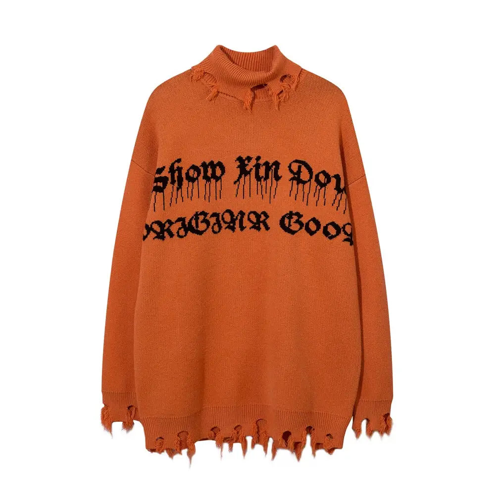 High Collar Gothic Sweatshirt