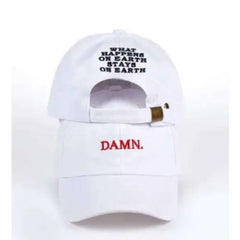 High-Quality Cotton Hat Earth Stays Design White