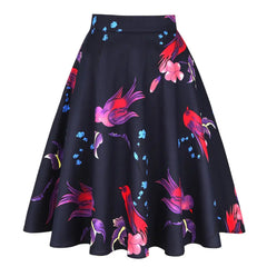 High Waist Animal Print Skirt for Women