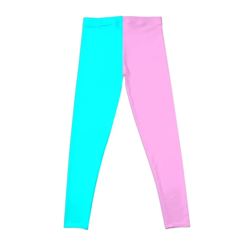 High Waist Double Color Split Sport Legging