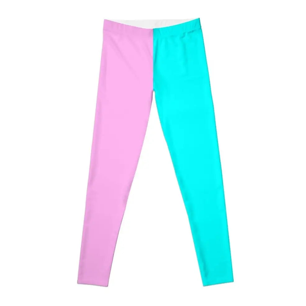 High Waist Double Color Split Sport Legging