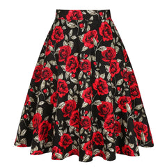 High Waist Flower Skirt