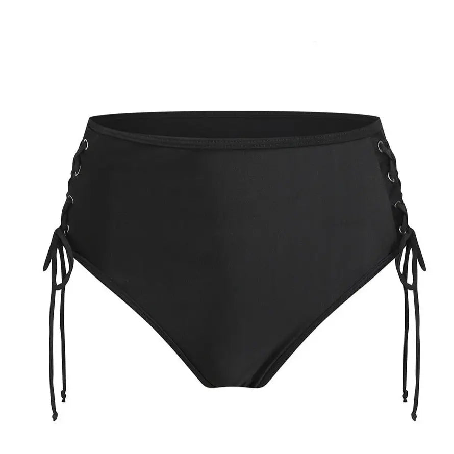 High Waist Gothic Celestial Sun Moon Print Swimwear