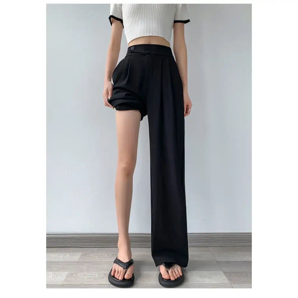 High Waist Loose Wide Leg Pants