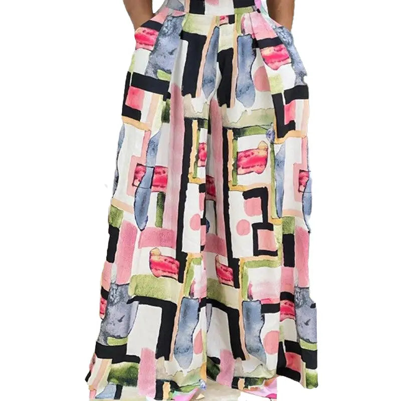 High Waist Pocket Long Loose Palazzo Pants