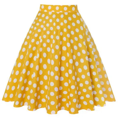 High Waist Polka Dot Skirt