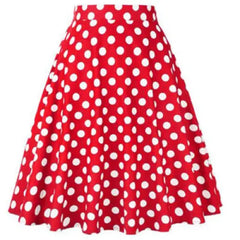 High Waist Polka Dot Skirt