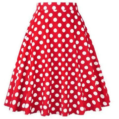 High Waist Polka Dot Skirt