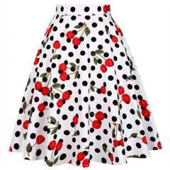 High Waist Polka Dot Skirt