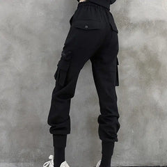 High Waist Straight Cargo Pants