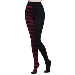 High Waist Striped Long Punk Pantyhose