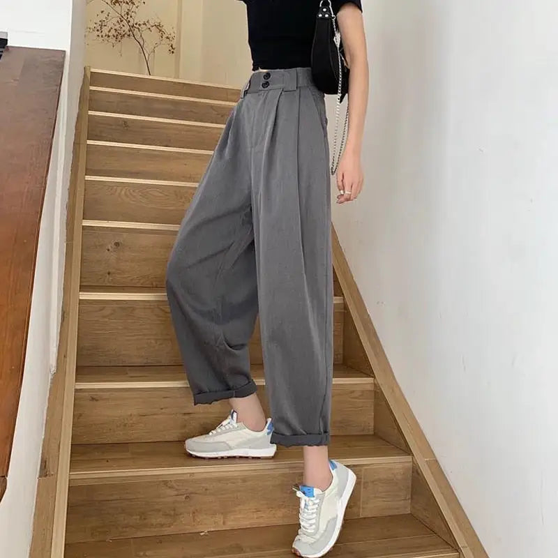 High Waist Wide Leg Loose Pants