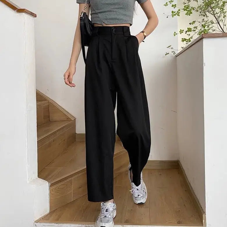 High Waist Wide Leg Loose Pants