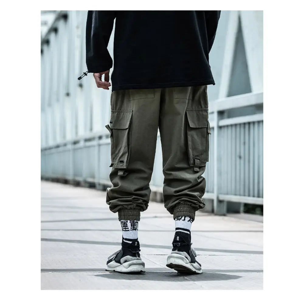 Hip Hop Harem Cargo Pants with Adjustable Leg Circumference