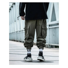 Hip Hop Harem Cargo Pants with Adjustable Leg Circumference
