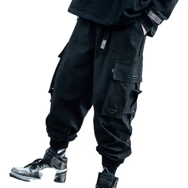 Hip Hop Harem Cargo Pants with Adjustable Leg Circumference