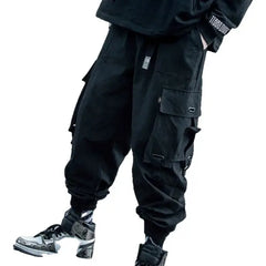 Hip Hop Harem Cargo Pants with Adjustable Leg Circumference