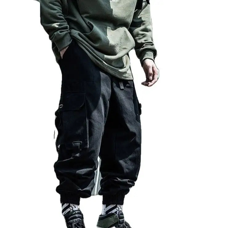 Hip Hop Harem Cargo Pants with Adjustable Leg Circumference