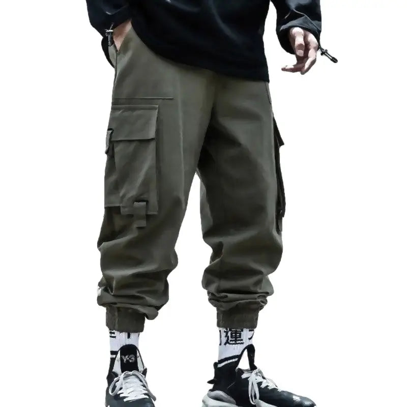 Hip Hop Harem Cargo Pants with Adjustable Leg Circumference