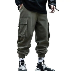 Hip Hop Harem Cargo Pants with Adjustable Leg Circumference
