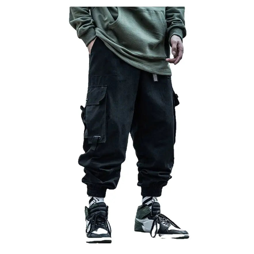 Hip Hop Harem Cargo Pants with Adjustable Leg Circumference