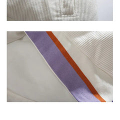 Hip Hop Patchwork Corduroy Parka Coat