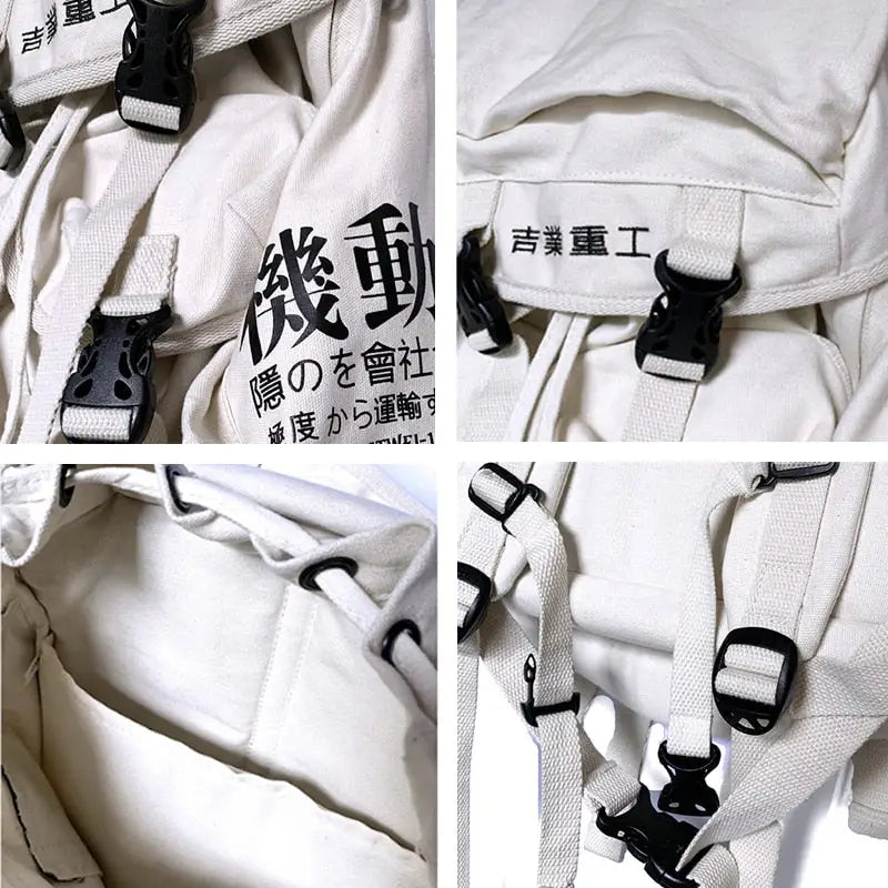 Hip Hop Ribbon Korean Backpacks