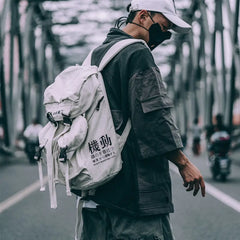 Hip Hop Ribbon Korean Backpacks for Everyday Style