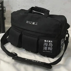 Hip Hop Ribbon Korean Backpacks for Everyday Style Black 2