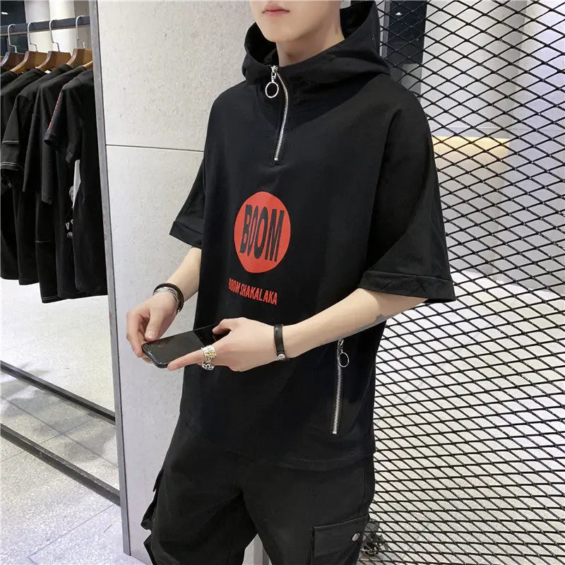 Hip Hop Street Style T Shirt font-face Casual Fit