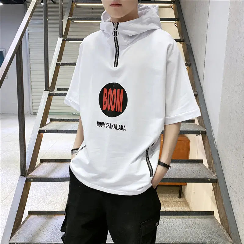 Hip Hop Street Style T Shirt font-face Casual Fit