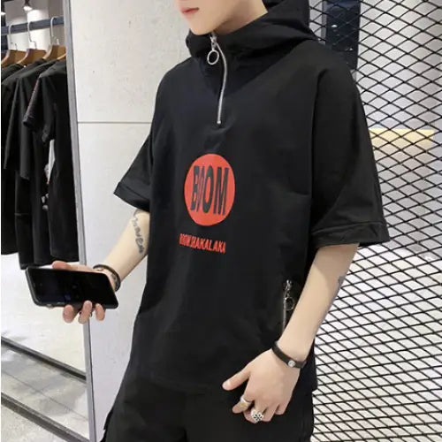 Hip Hop Street Style T Shirt font-face Casual Fit