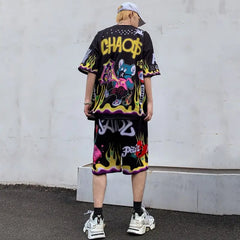 HipHop Colorful Cartoon Oversize T-Shirt