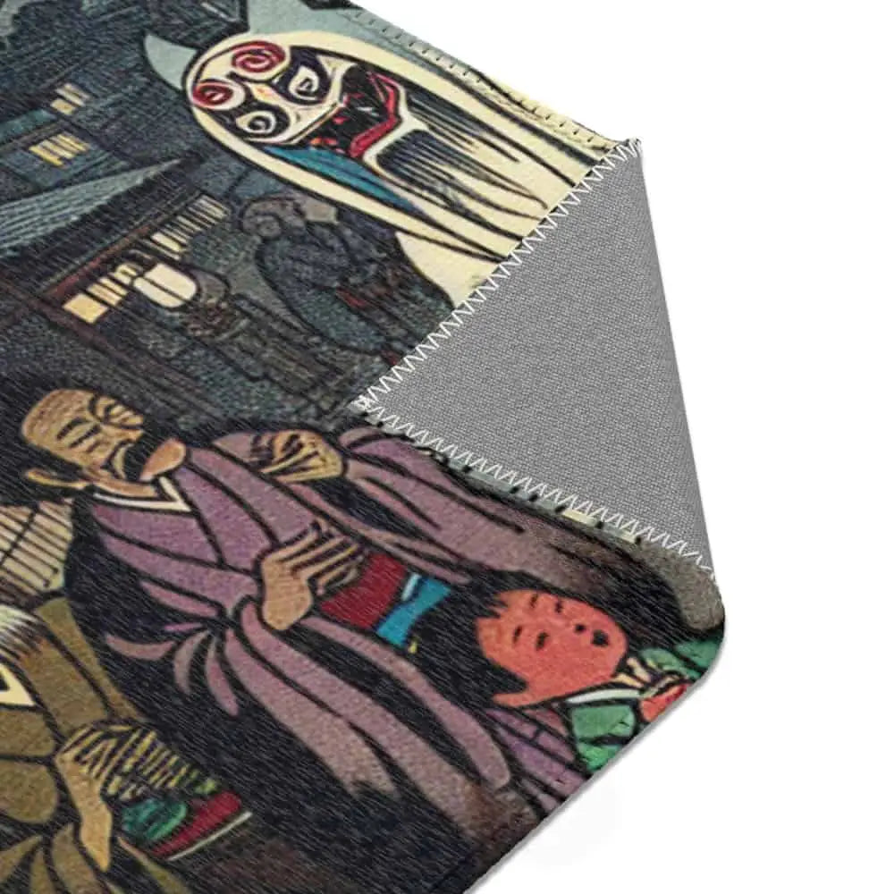 Hiroshi Kaminari - Japanese Yōkai Rug - Home Decor