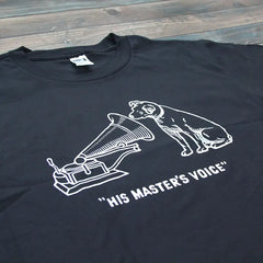 His Masters Voice Round Neck T Shirt for Daily Wear
