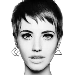 Hollow Geometric Stud Earrings in Brief Style