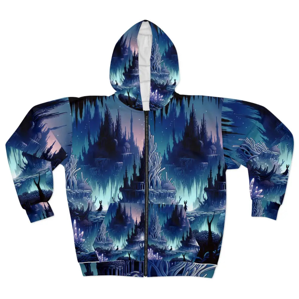 Hollow Knight Hoodie with Underground Kingdom Design XS