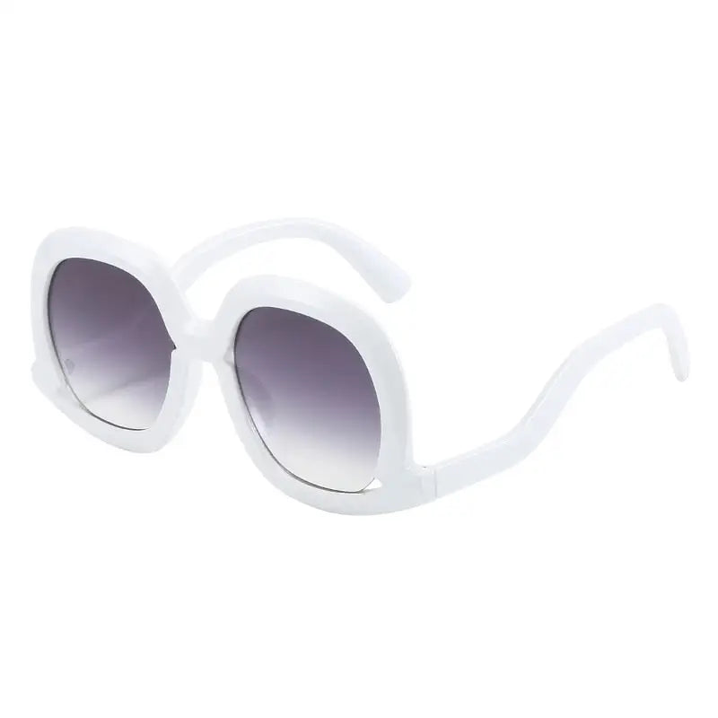 Hollow Oval Gradient Sunglasses